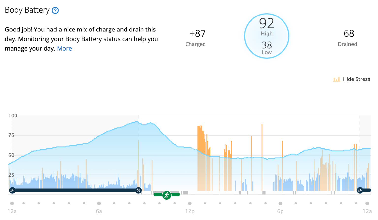 garmin 45 body battery