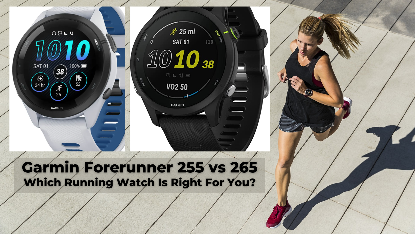  Garmin Forerunner® 255, GPS Running Smartwatch, Advanced  Insights, Long-Lasting Battery, Slate Gray : Electronics