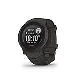 Garmin Instinct 2 Solar, GPS Outdoor Watch, Solar Charging Capabilities, Multi-GNSS Support, Tracbak Routing, Graphite