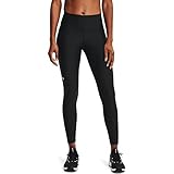 Under Armour Womens HeatGear Armour High No-Slip Waistband Pocketed Leggings , Black (001)/White , Medium