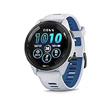 Garmin Forerunner 265 Running Smartwatch, Colorful AMOLED Display, Training Metrics and Recovery Insights, Whitestone and Tidal Blue