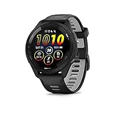 Garmin Forerunner 265 Running Smartwatch, Colorful AMOLED Display, Training Metrics and Recovery Insights, Black and Powder Gray