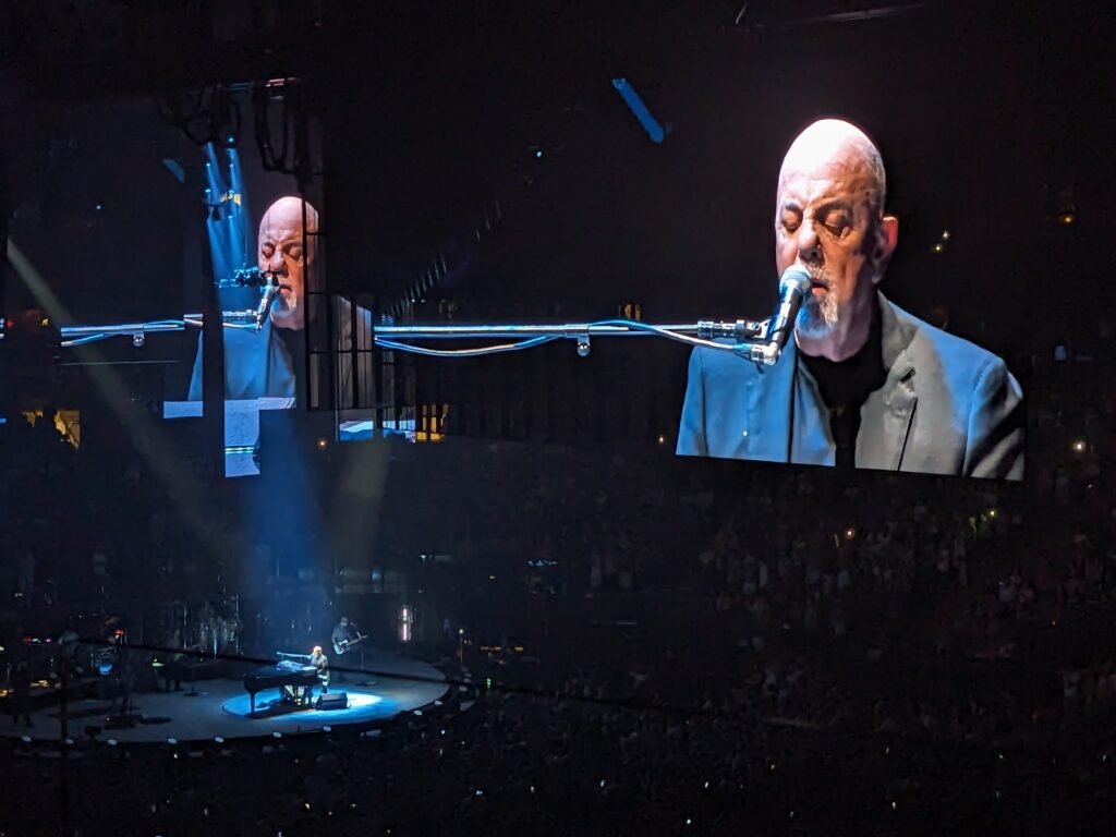 Billy Joel performing at Madison Square Garden.