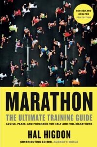 Marathon, the Ultimate Training Guide by Hal Higdon. Book cover.