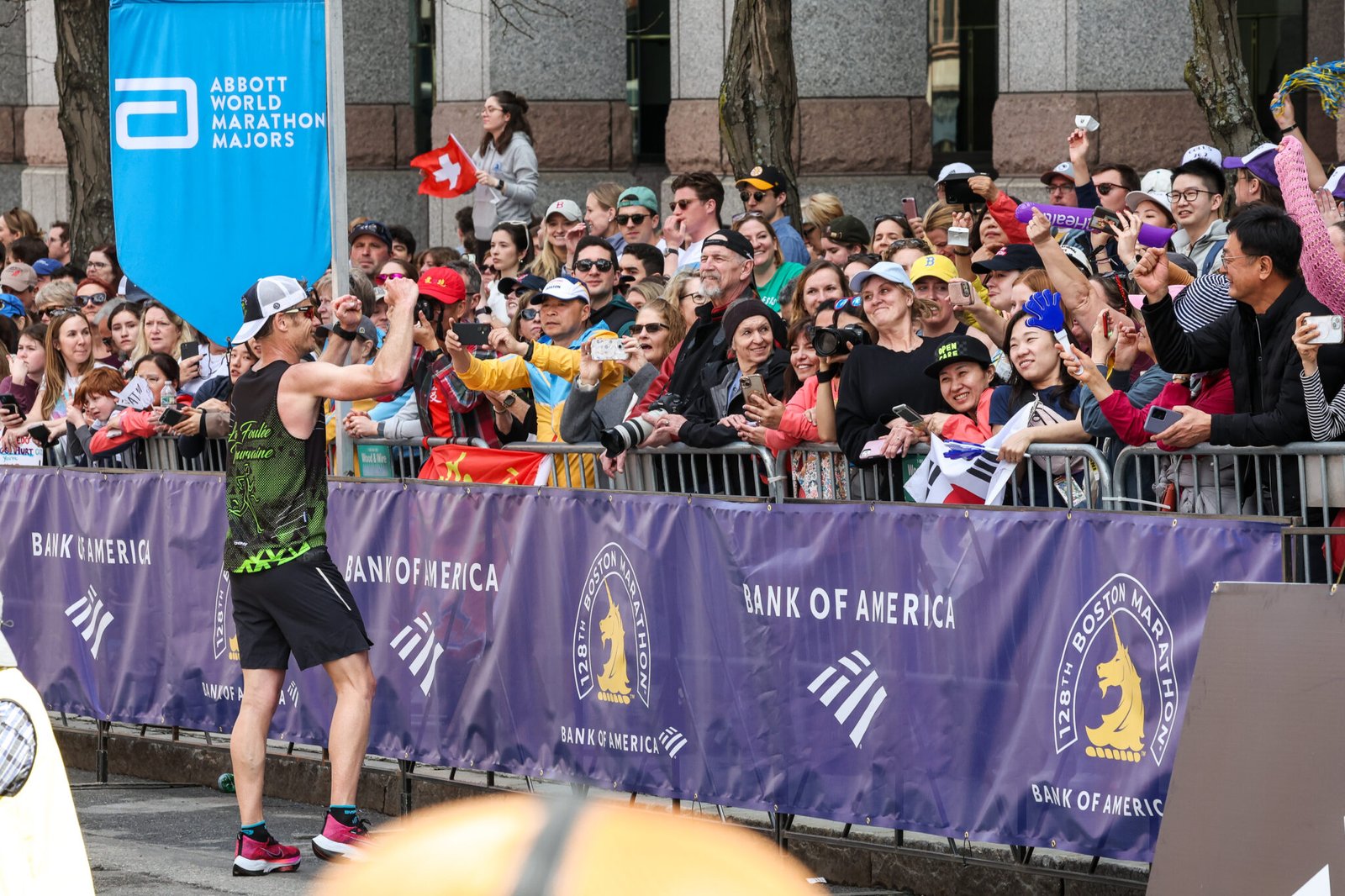 Spectators at the 2024 Boston Marathon