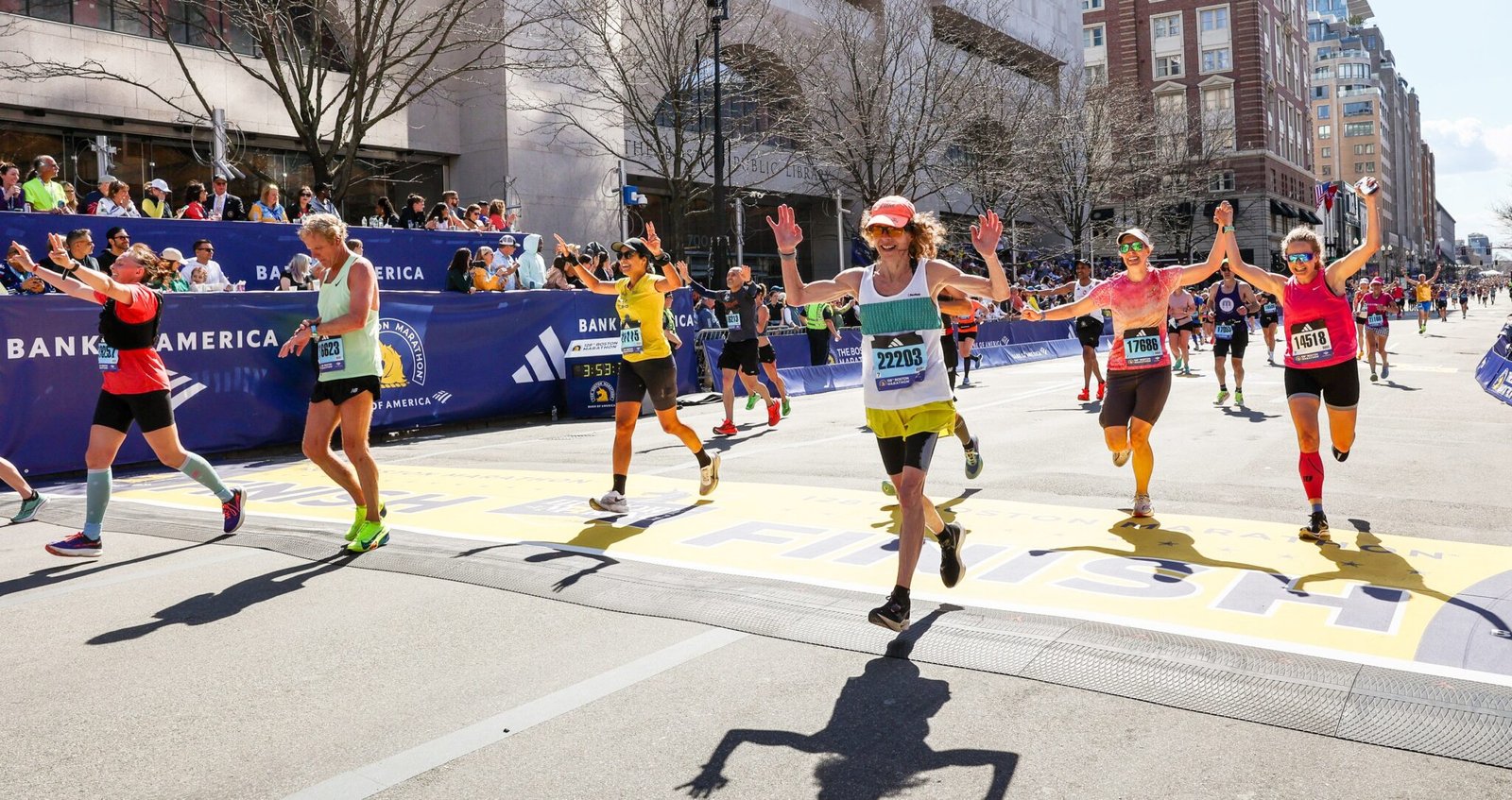 Finishers at the 2024 Boston Marathon