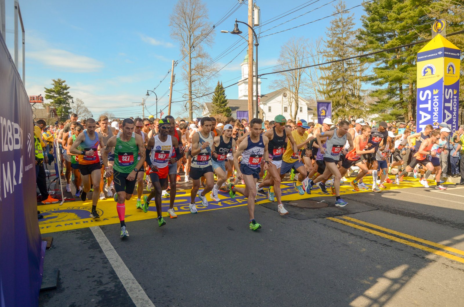 The start of the 2024 Boston Marathon