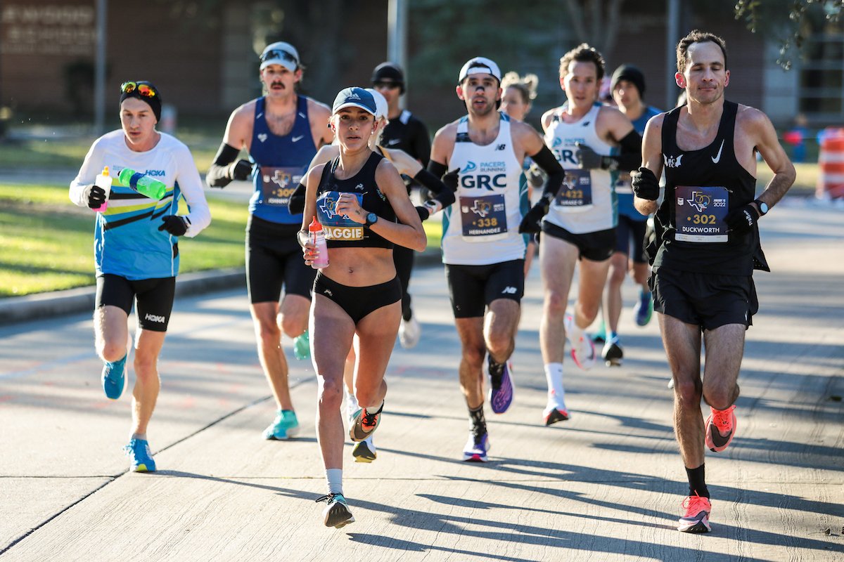 Runners at the 2022 Houston Marathon